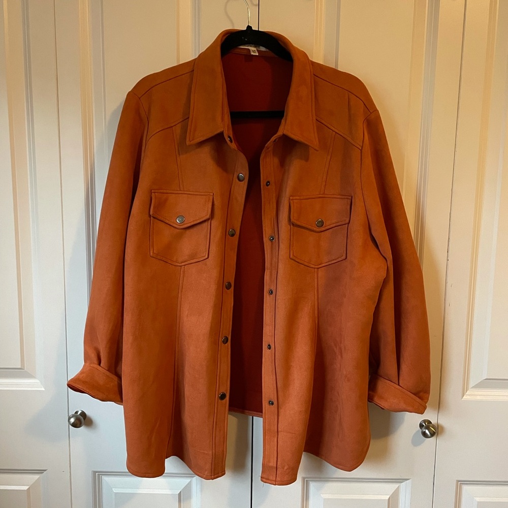 Orange Suede Jacket